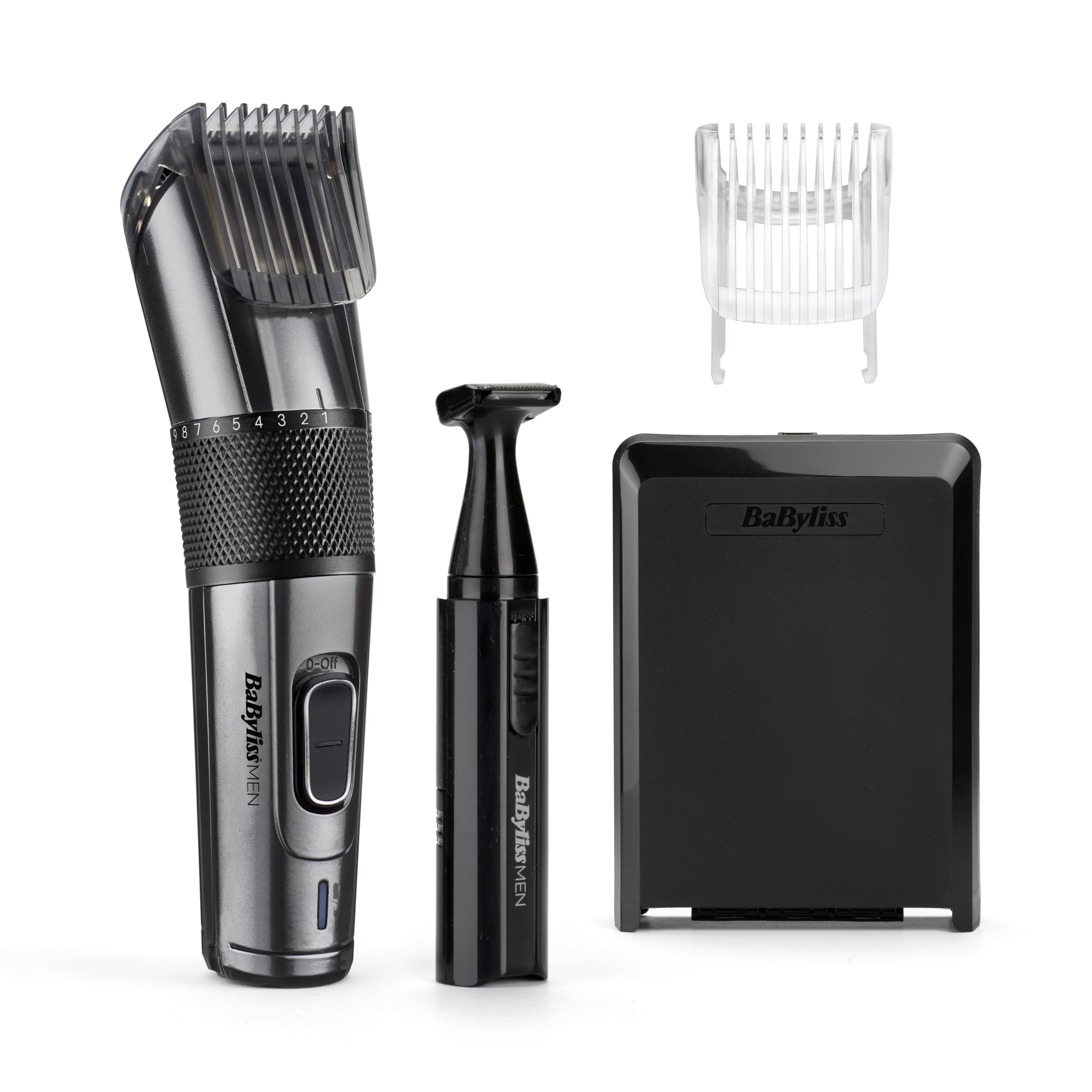 babyliss-men-e978e-tagliacapelli-titanium-ricaricabile-con-mini-trimmer image 1