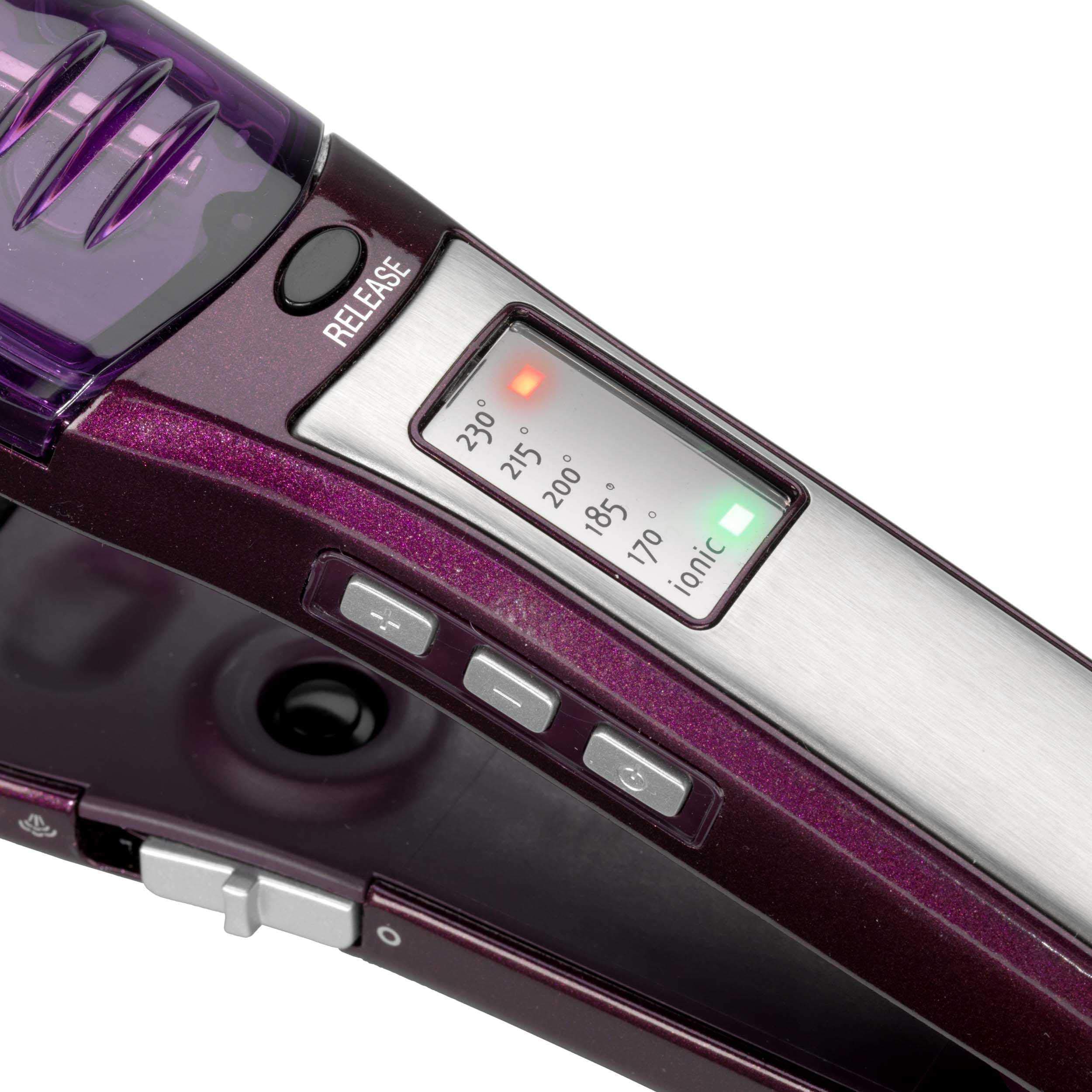 babyliss-st395e-i-pro-230-piastra-a-vapore-titanium-ceramic-38mm-ionica-viola image 5