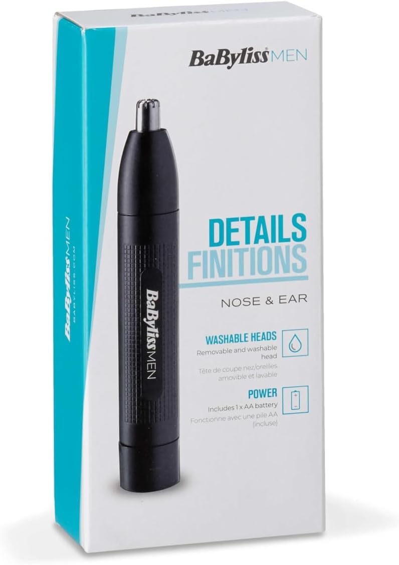 babyliss-e650e-trimmer-rifinitore-naso-orecchie-doppia-lama-inox image 5