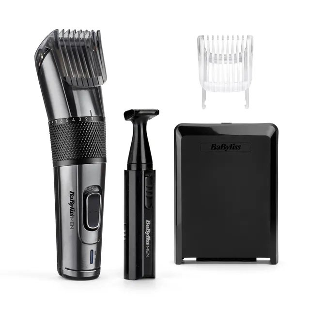 babyliss-men-e978e-tagliacapelli-titanium-ricaricabile-con-mini-trimmer image 1