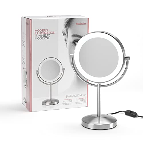 babyliss-slimline-9437e-specchio-led-doppio-1x-e-8x-nichel-spazzolato image 6