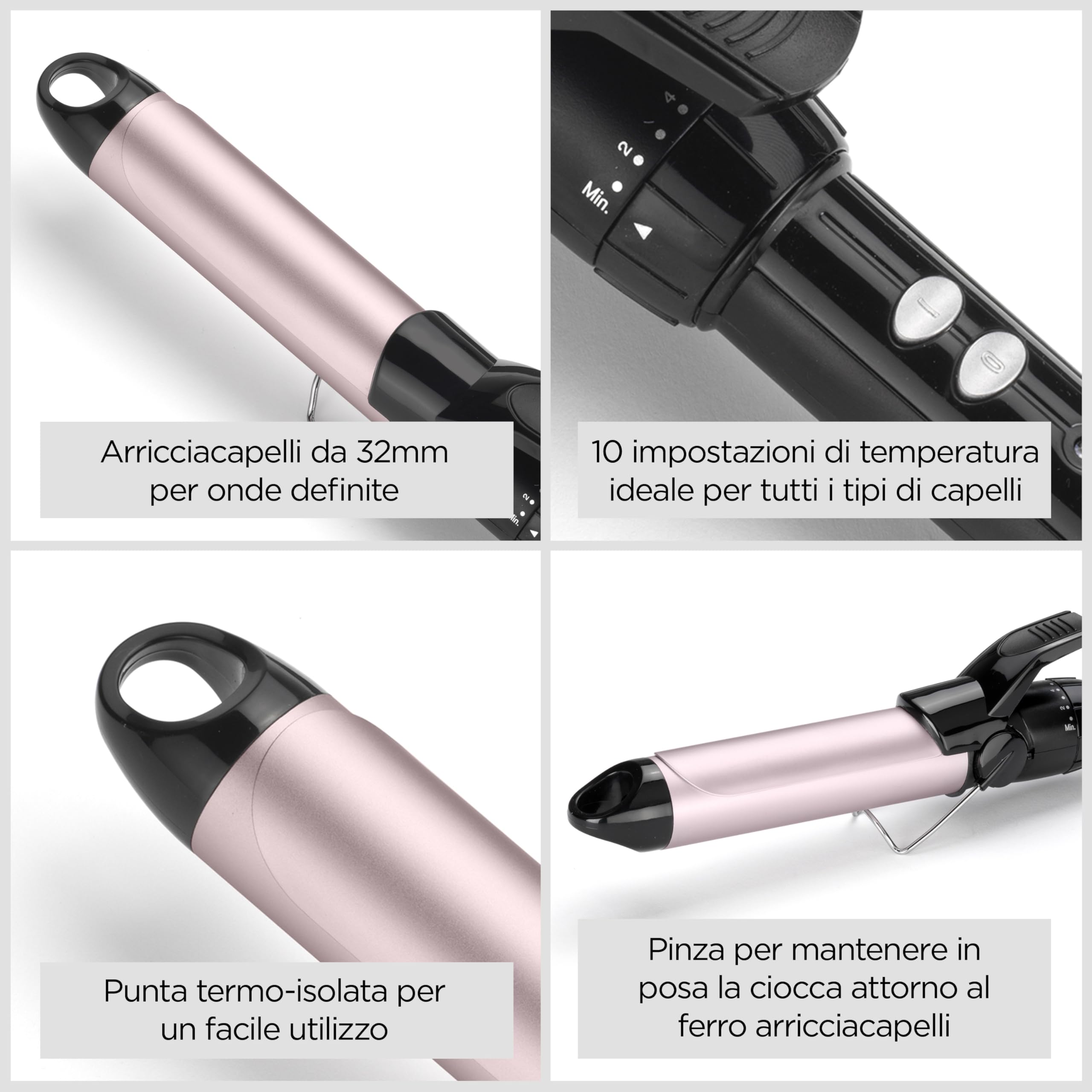 babyliss-c332e-ferro-arricciacapelli-32mm-satin-touch-nero-rosa image 4