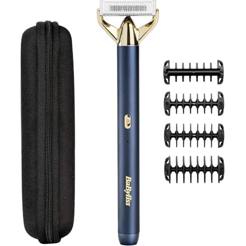 babyliss-x-blade-super-x-metal-rasoio-regolabarba-oro-e-blu-navy image 2