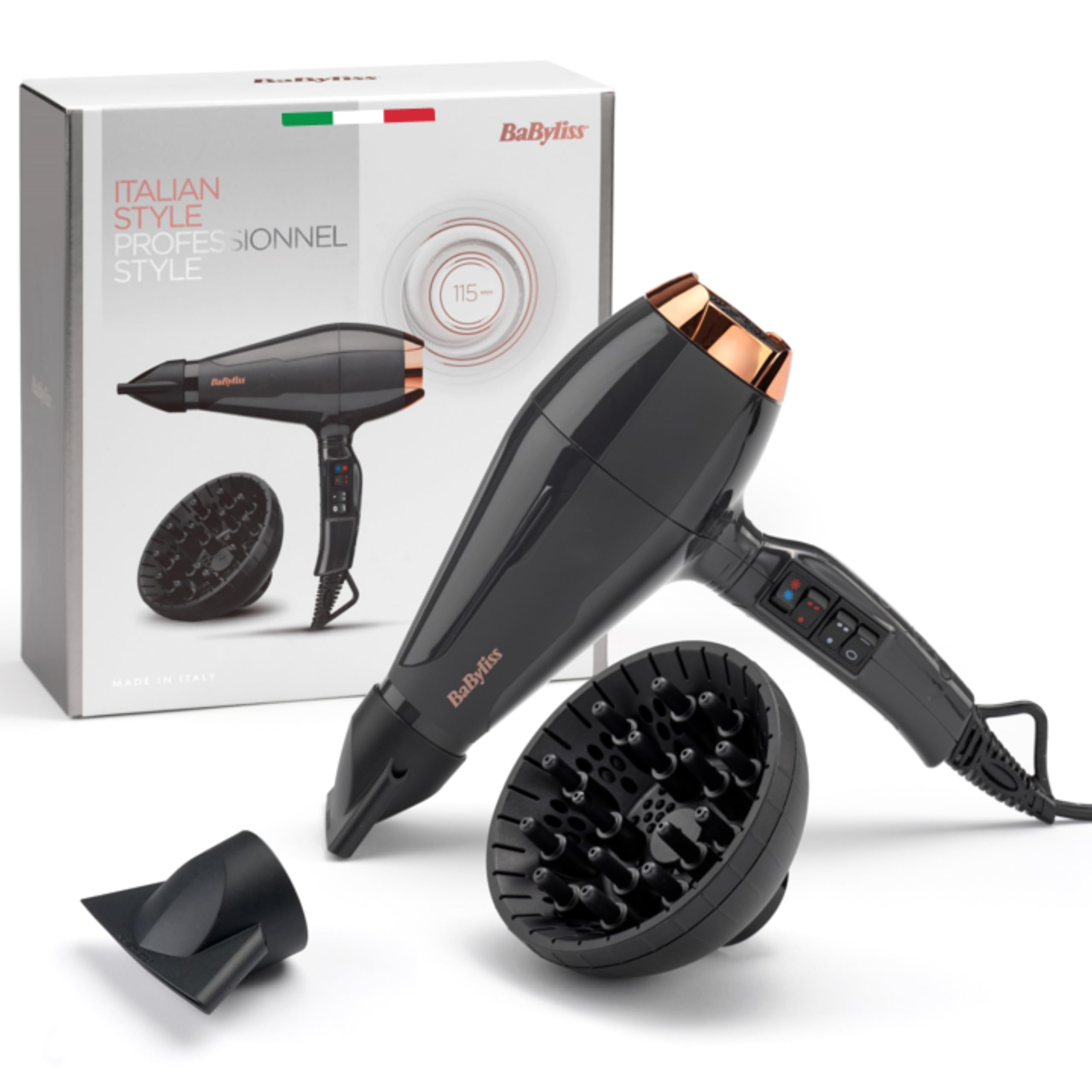 babyliss-6719de-air-pro-asciugacapelli-professionale-2200w-made-in-italy image 1