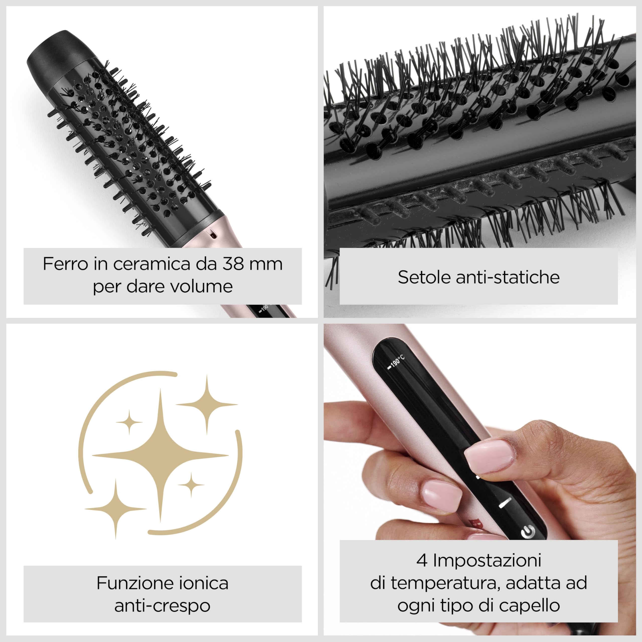 babyliss-volume-boost-hsb200e-spazzola-termica-38-mm-rosa-nero image 2