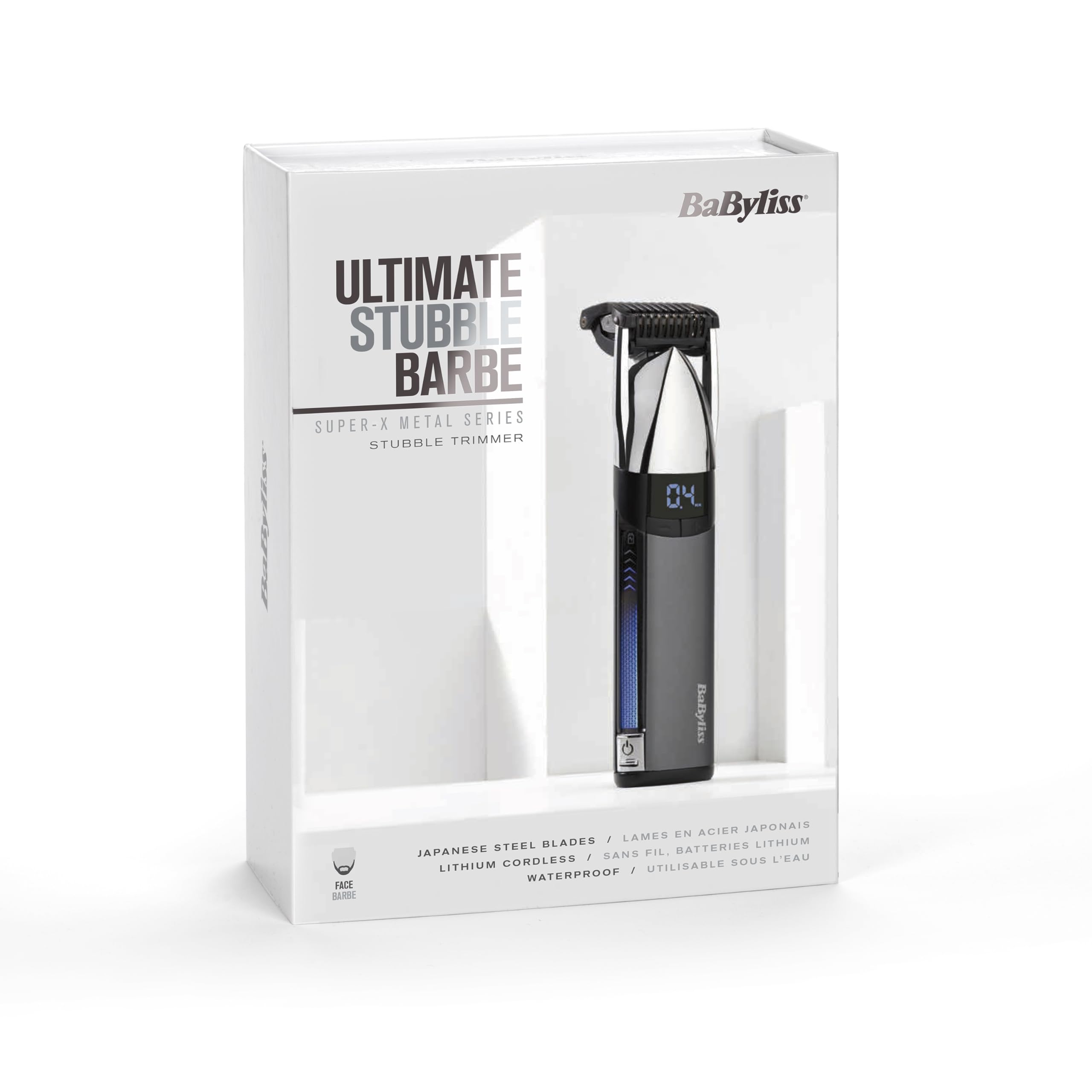 babyliss-super-x-s996e-regolabarba-stubble-metallo-0-4-5-mm-display-digitale image 8