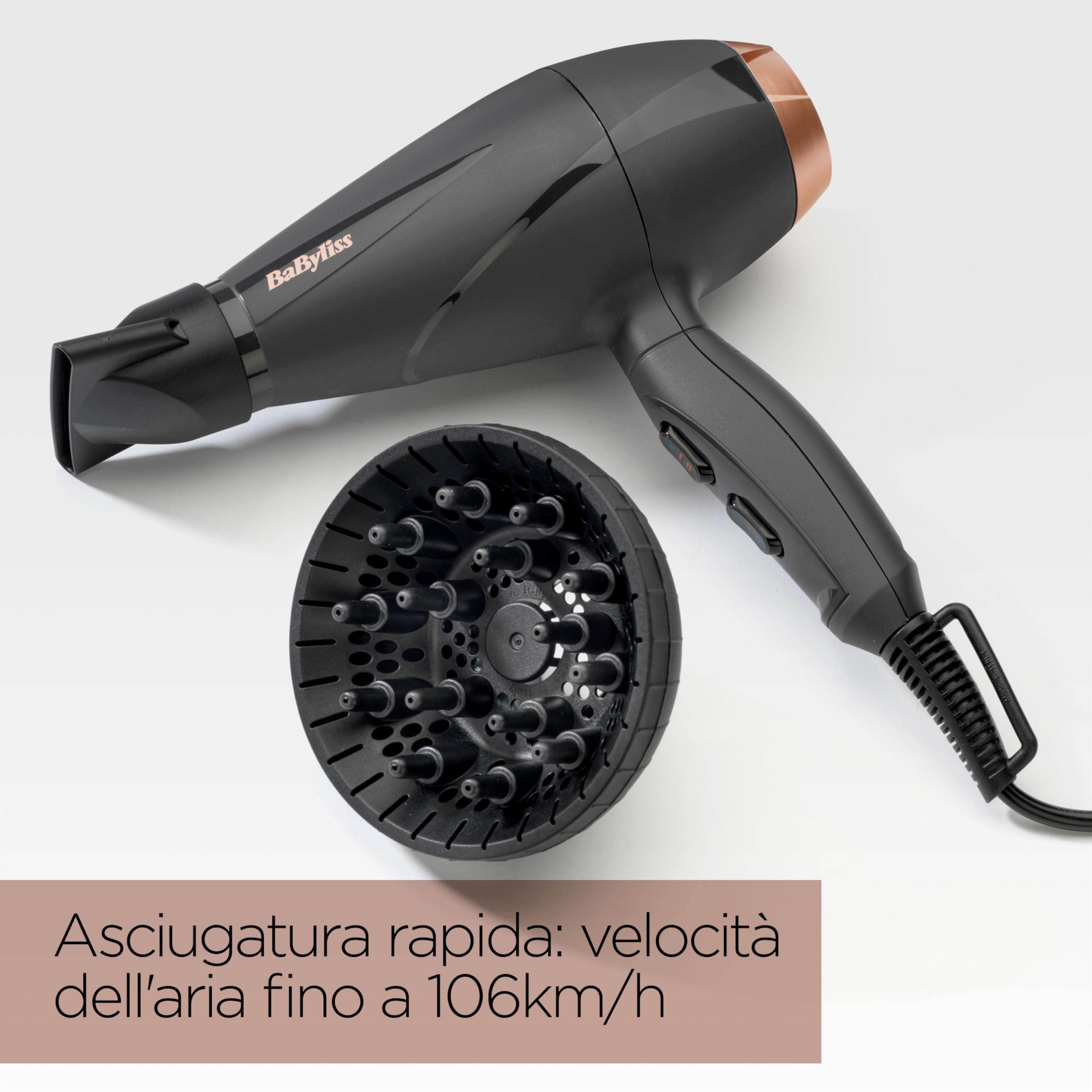 babyliss-6709de-smooth-pro-phon-ac-2200w-con-diffusore-e-ioni-nero image 3