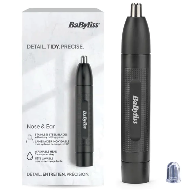 babyliss-e650e-trimmer-rifinitore-naso-orecchie-doppia-lama-inox image 1