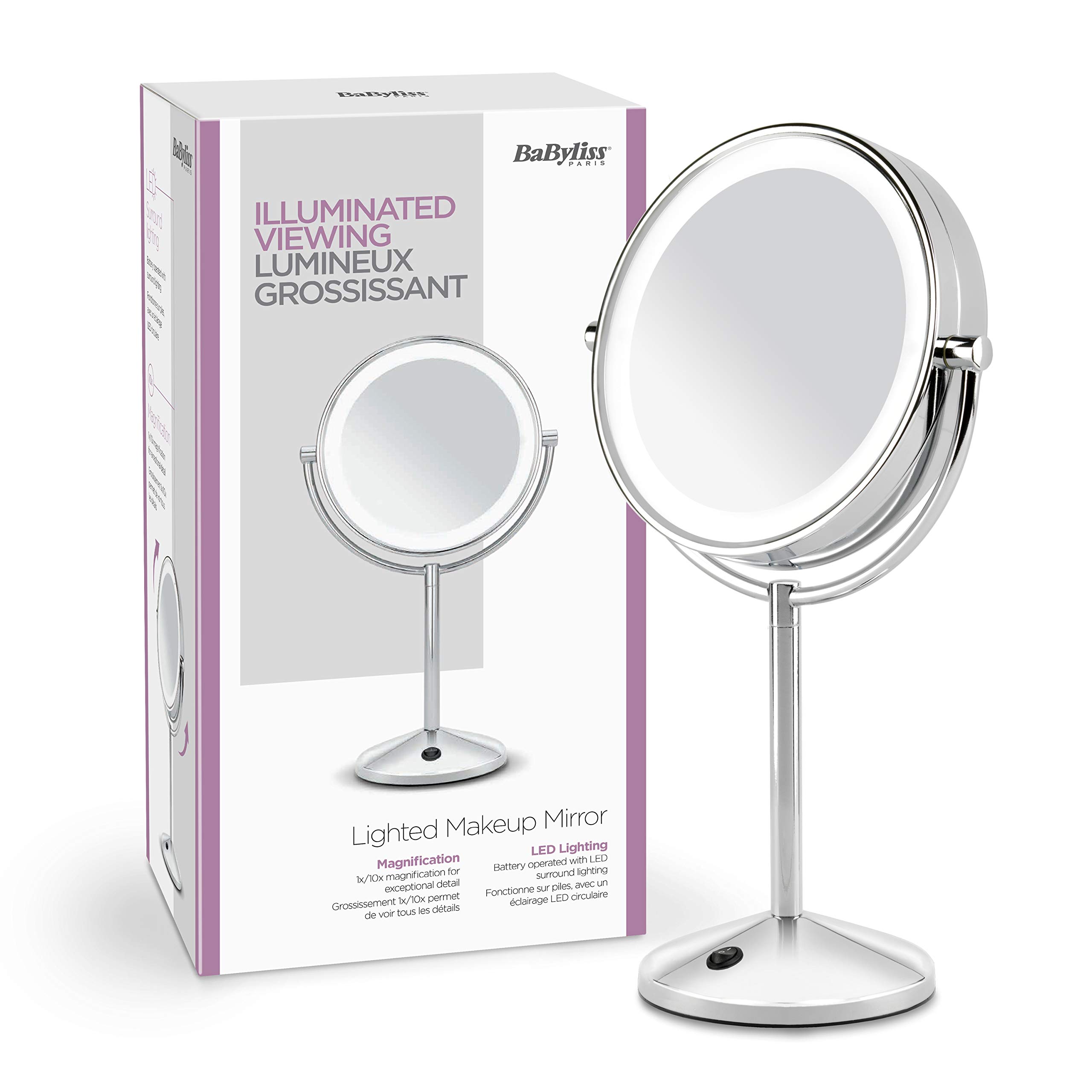 babyliss-9436e-specchio-luminoso-led-doppia-faccia-1x-10x-cromato image 6