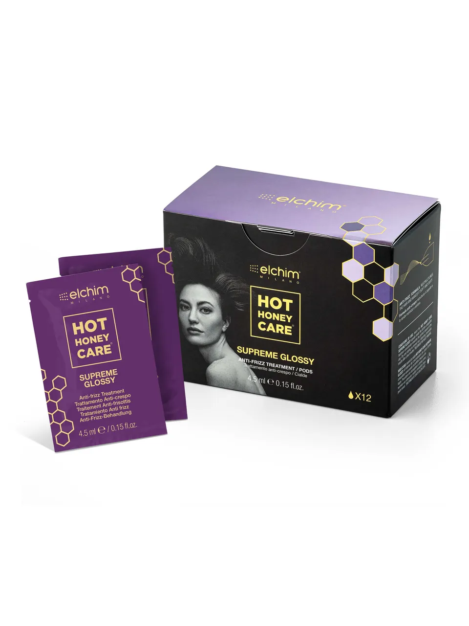 elchim-supreme-glossy-trattamento-capelli-anti-crespo-hot-honey-care image 1