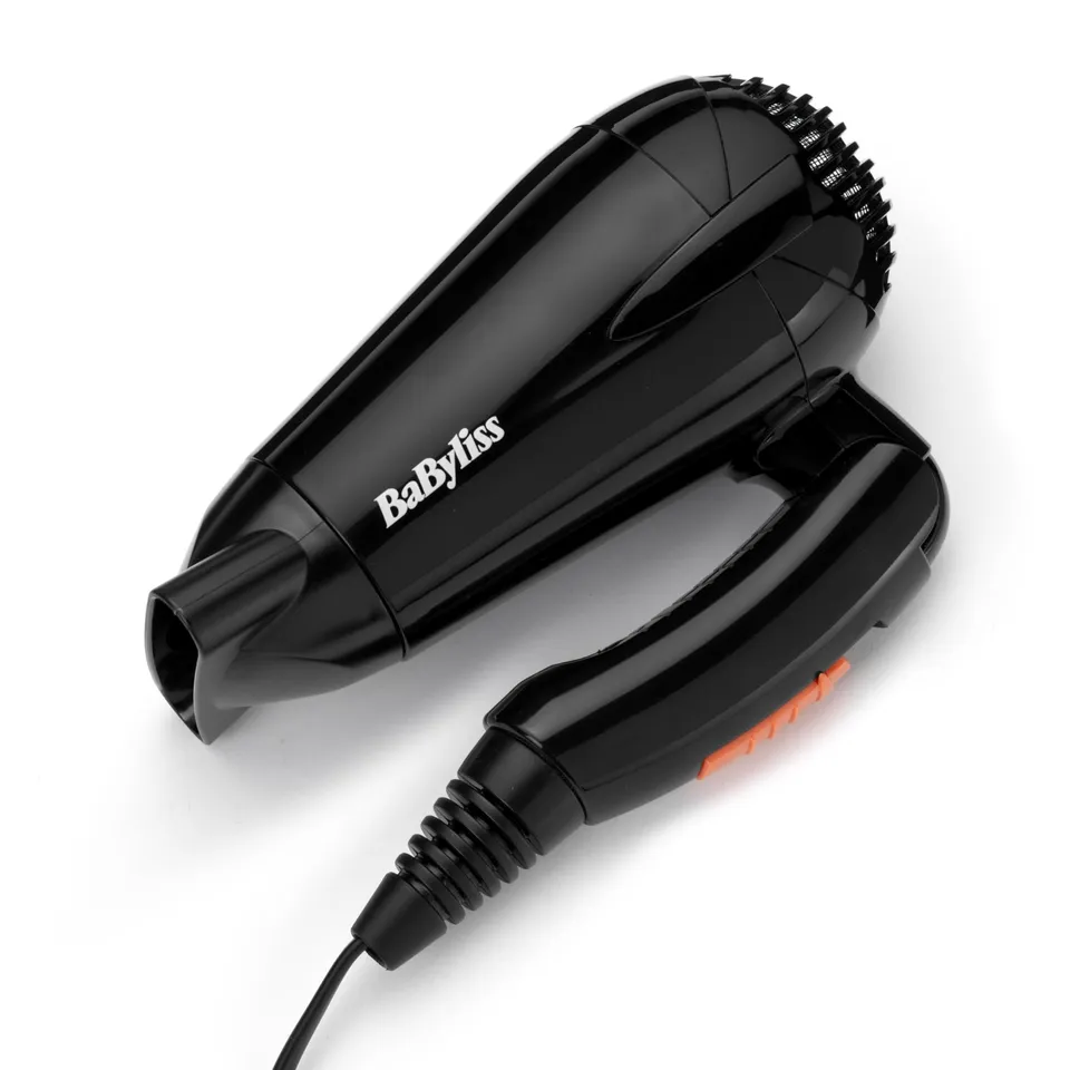 babyliss-5344e-asciugacapelli-da-viaggio-2000w-doppio-voltaggio-nero-arancione image 1