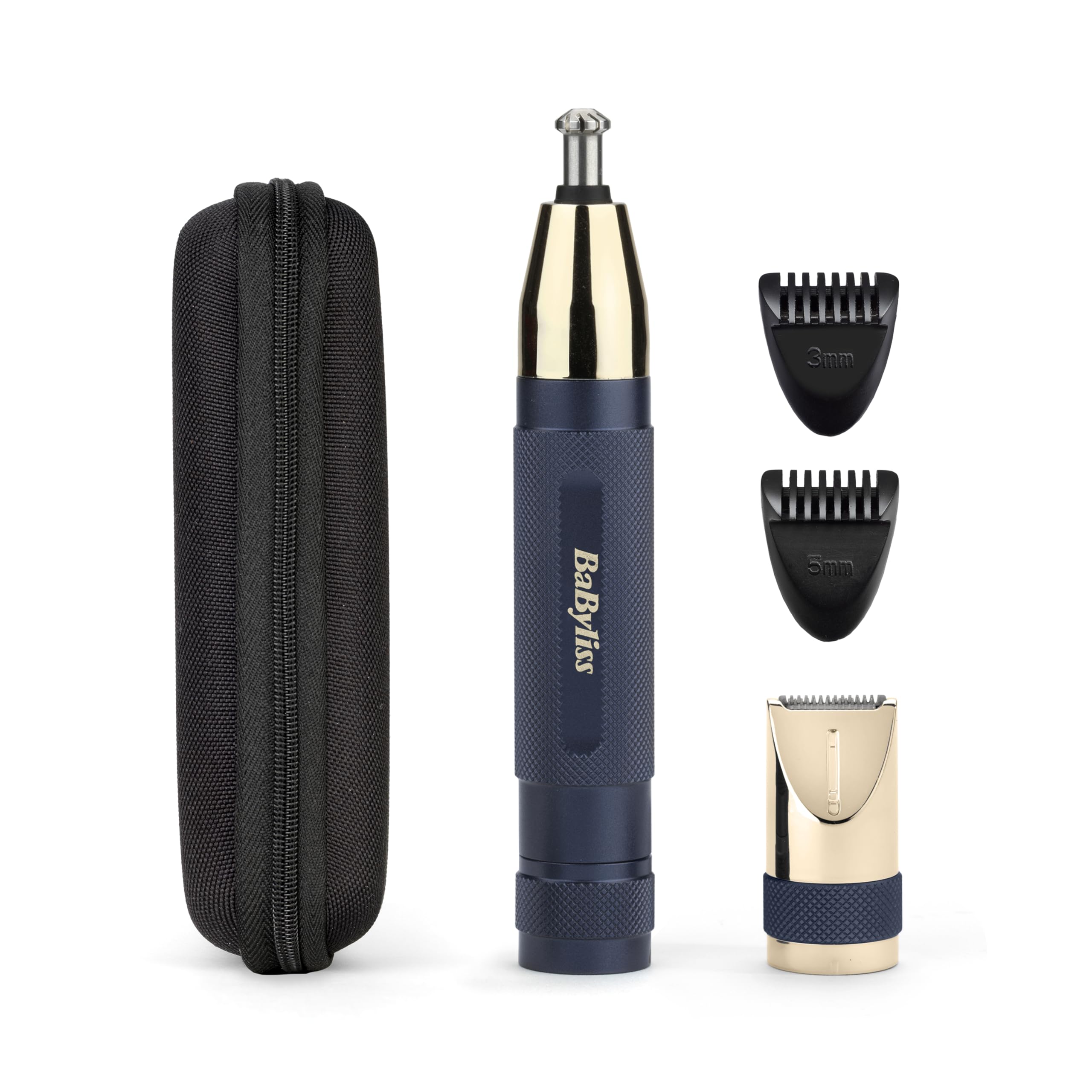 babyliss-super-x-metal-series-rifinitore-naso-orecchie-sopracciglia-oro-blu image 1