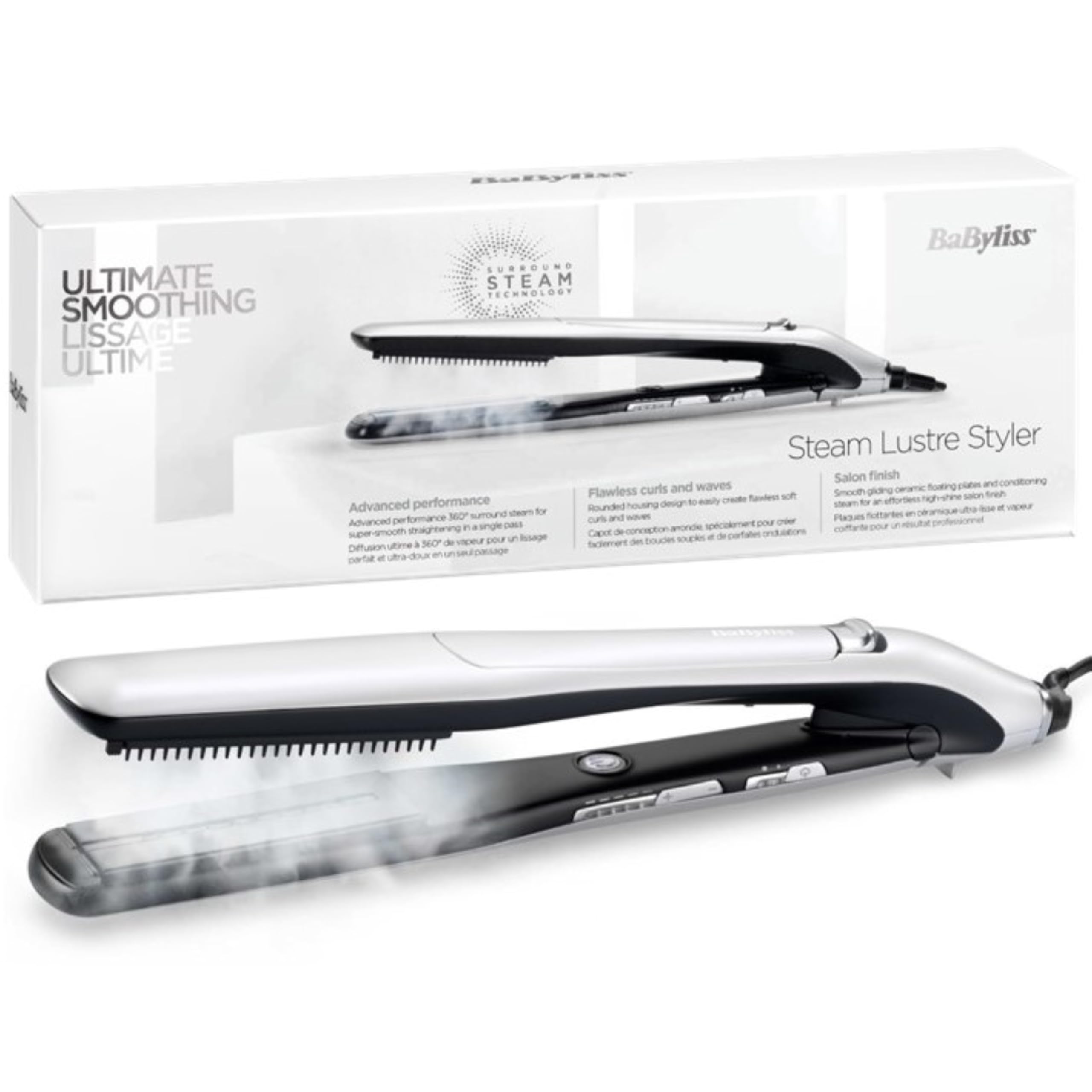 babyliss-st595e-steam-lustre-styler-piastra-vapore-360-39-mm image 1