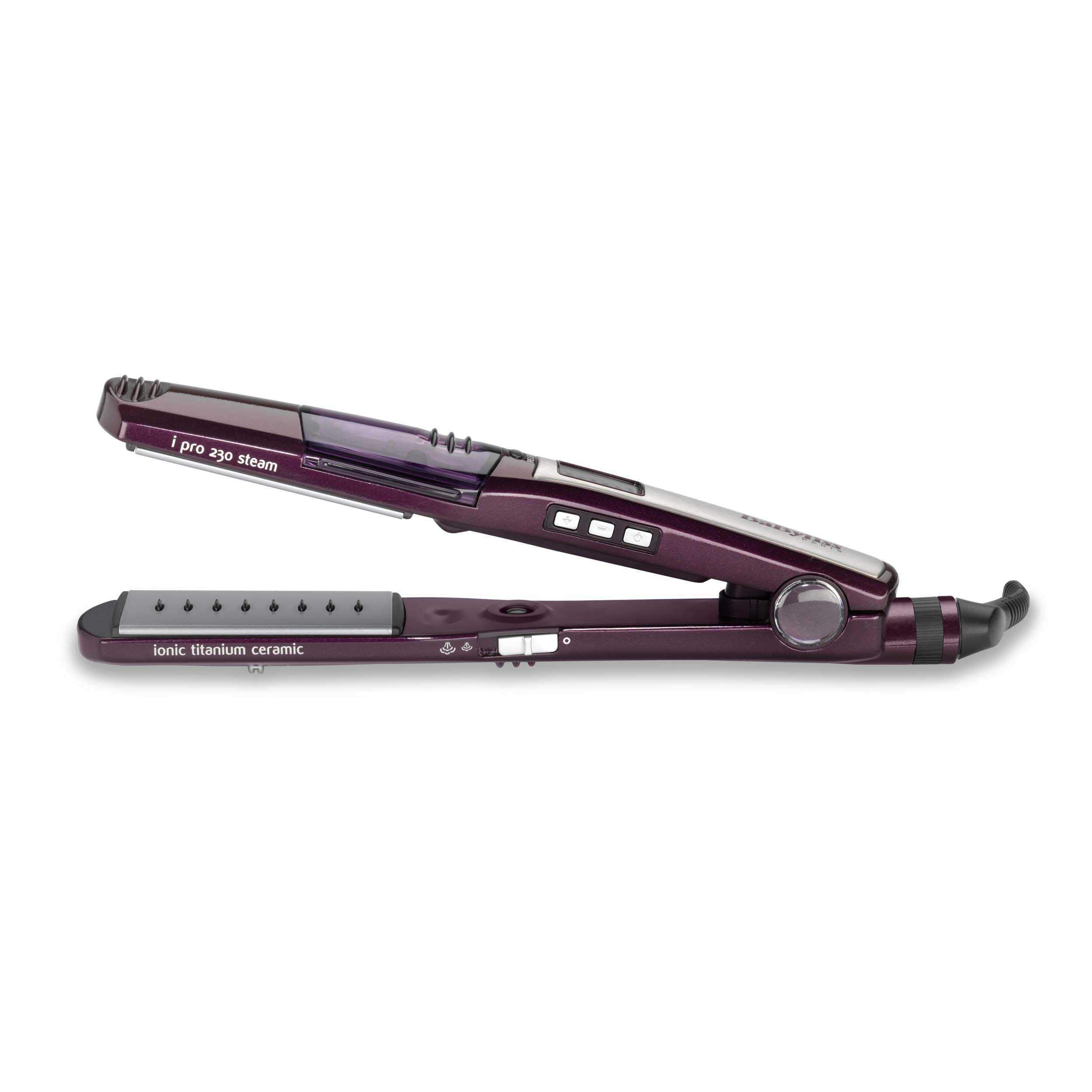 babyliss-st395e-i-pro-230-piastra-a-vapore-titanium-ceramic-38mm-ionica-viola image 3